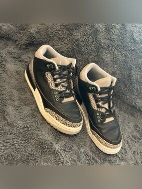 Jordan Kids Mint and Black High-Top Sneakers